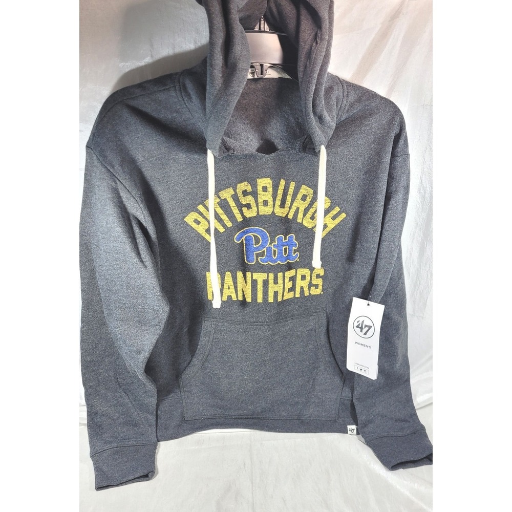 '47 Women's Pitt Pittsburgh Panthers‎ Kennedy Hooded Sweatshirt - Black - Small